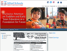 Tablet Screenshot of jobs.alliedschools.edu.pk